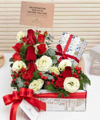 Premium bird nest with flowers 02