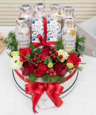 Premium bird nest with flowers 08