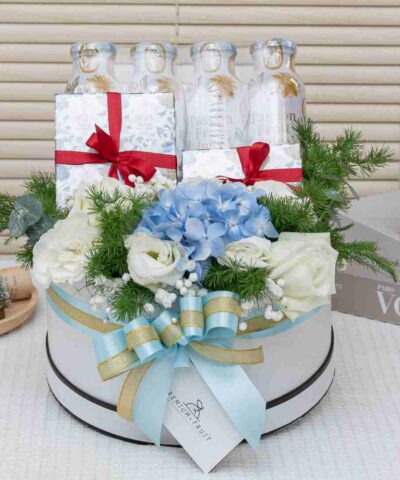 Premium bird nest with flowers 09